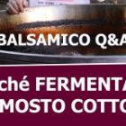 Perché fermentiamo il mosto cotto?